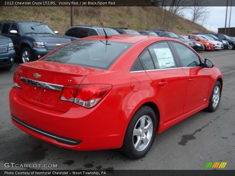 Victory Red / Jet Black/Sport Red 2012 Chevrolet Cruze LTZ/RS