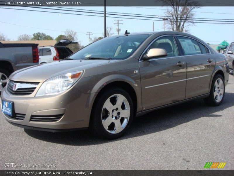 Bronzed Pewter / Tan 2008 Saturn Aura XE