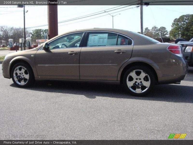 Bronzed Pewter / Tan 2008 Saturn Aura XE