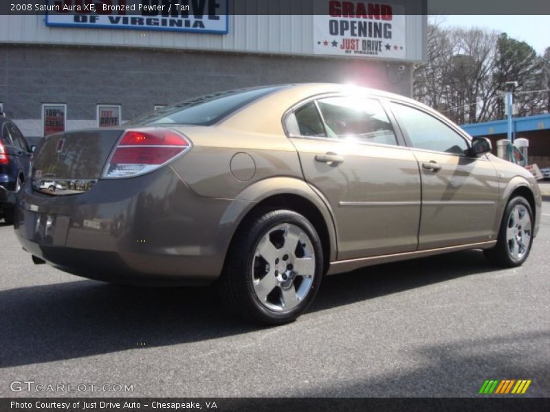 Bronzed Pewter / Tan 2008 Saturn Aura XE