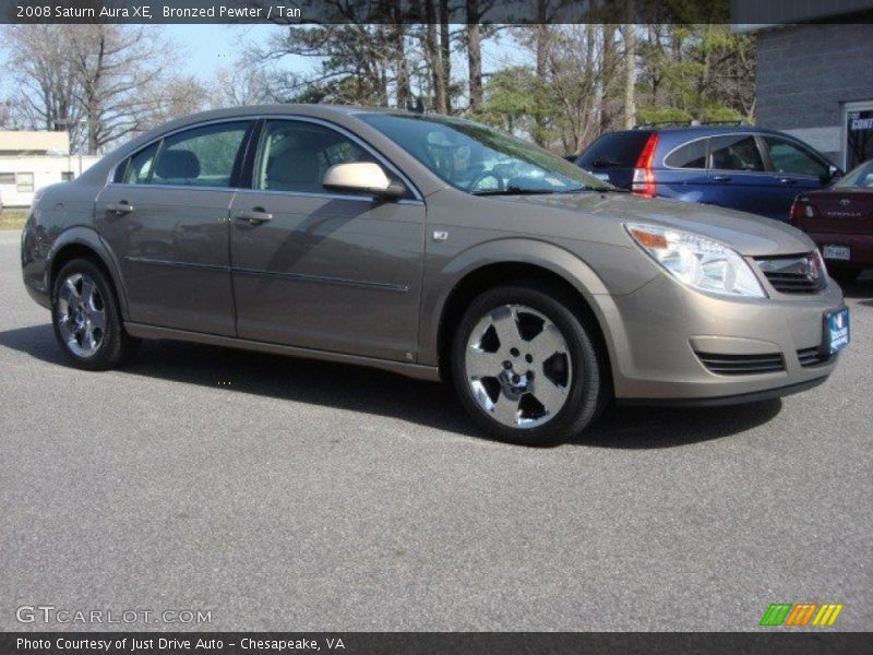 Bronzed Pewter / Tan 2008 Saturn Aura XE