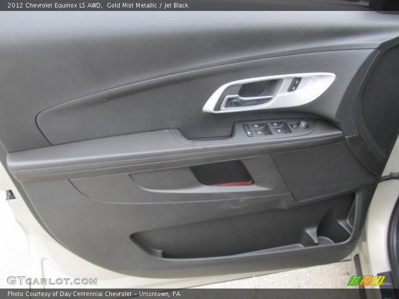 Gold Mist Metallic / Jet Black 2012 Chevrolet Equinox LS AWD