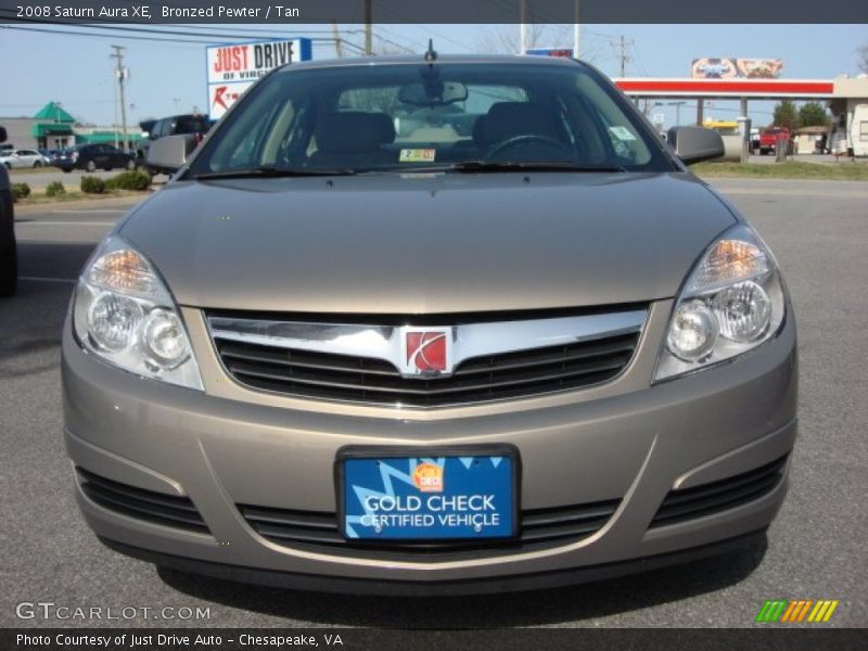Bronzed Pewter / Tan 2008 Saturn Aura XE