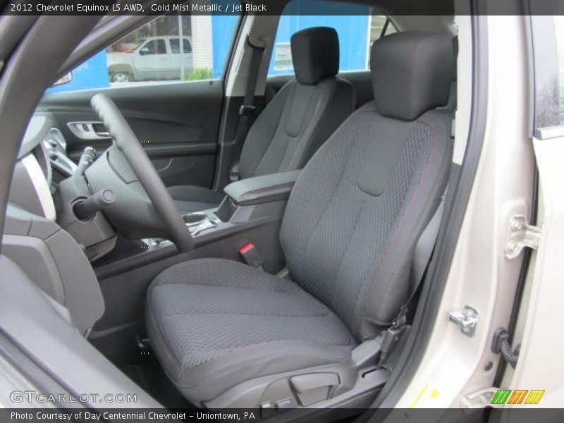 Gold Mist Metallic / Jet Black 2012 Chevrolet Equinox LS AWD