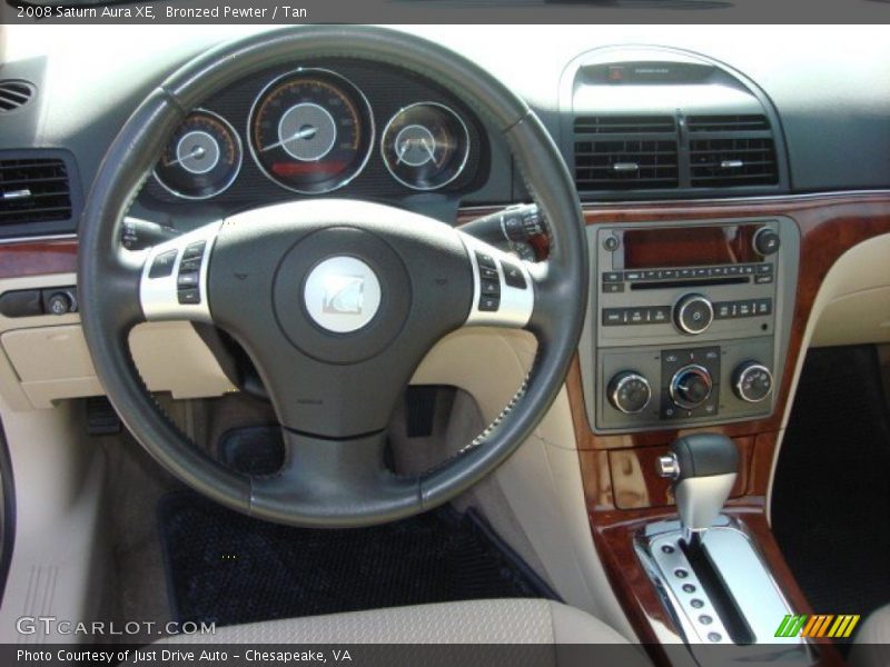 Bronzed Pewter / Tan 2008 Saturn Aura XE