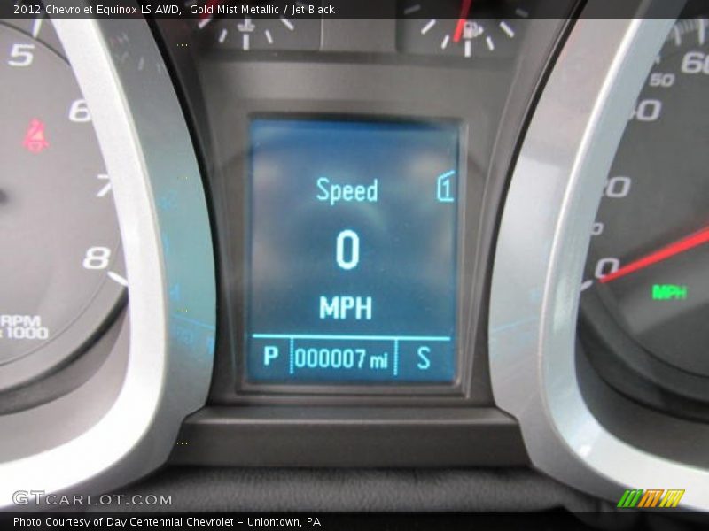 Gold Mist Metallic / Jet Black 2012 Chevrolet Equinox LS AWD