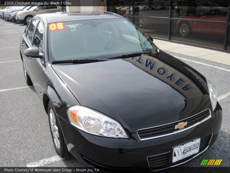Black / Gray 2008 Chevrolet Impala LS