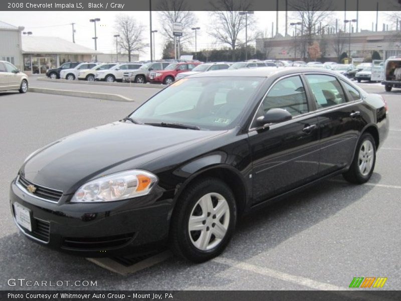 Black / Gray 2008 Chevrolet Impala LS