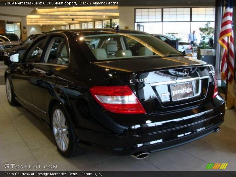 Black / Almond/Mocha 2009 Mercedes-Benz C 300 4Matic Sport