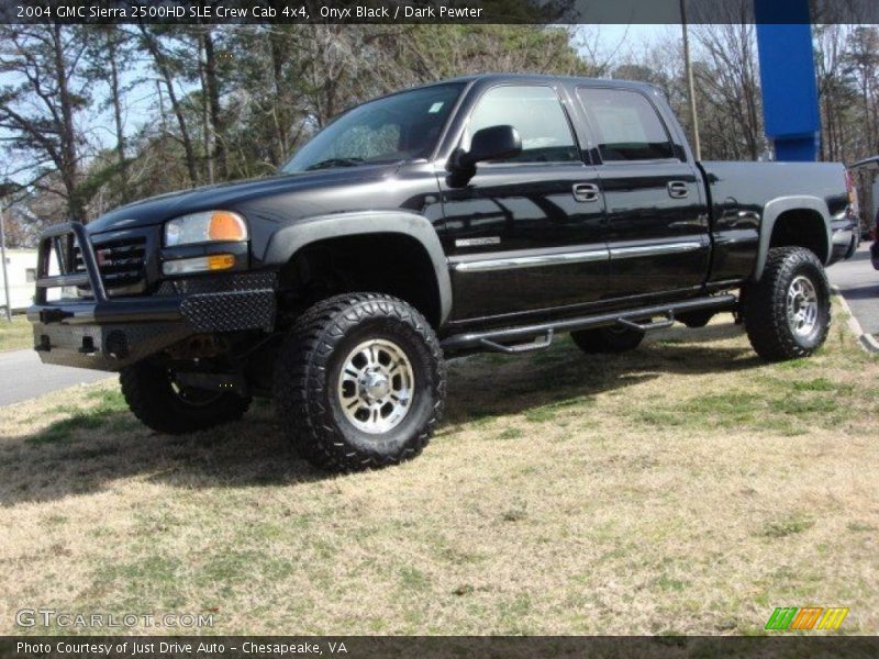 Onyx Black / Dark Pewter 2004 GMC Sierra 2500HD SLE Crew Cab 4x4