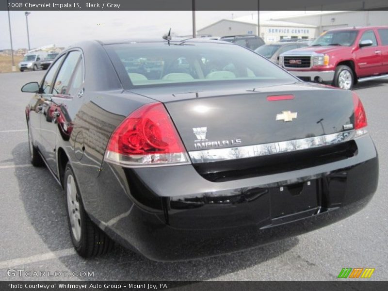 Black / Gray 2008 Chevrolet Impala LS