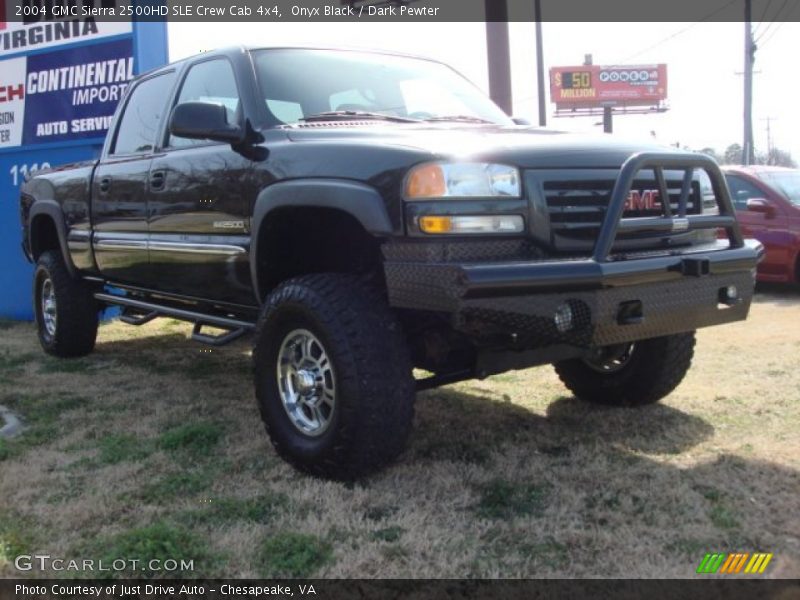 Onyx Black / Dark Pewter 2004 GMC Sierra 2500HD SLE Crew Cab 4x4
