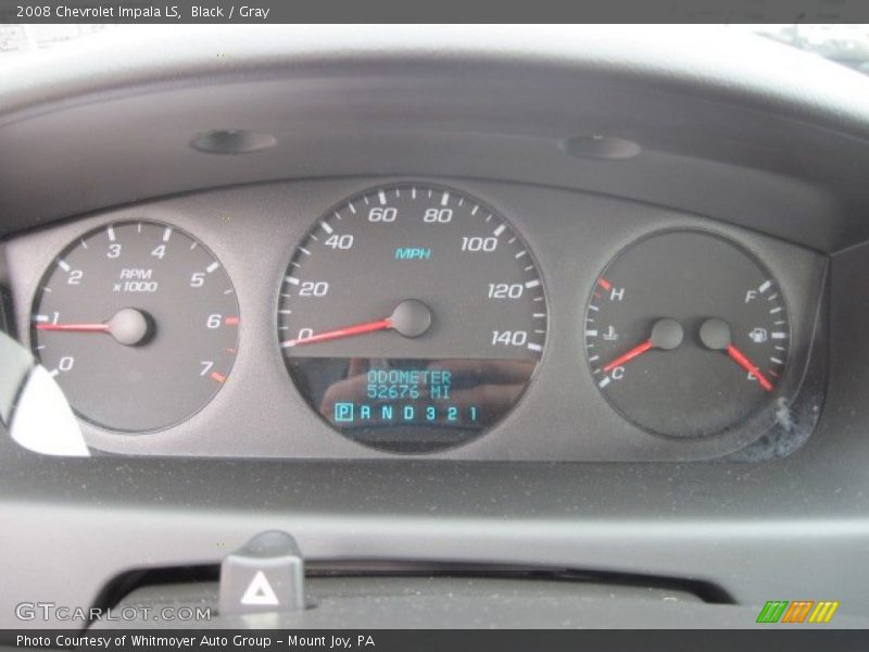 Black / Gray 2008 Chevrolet Impala LS