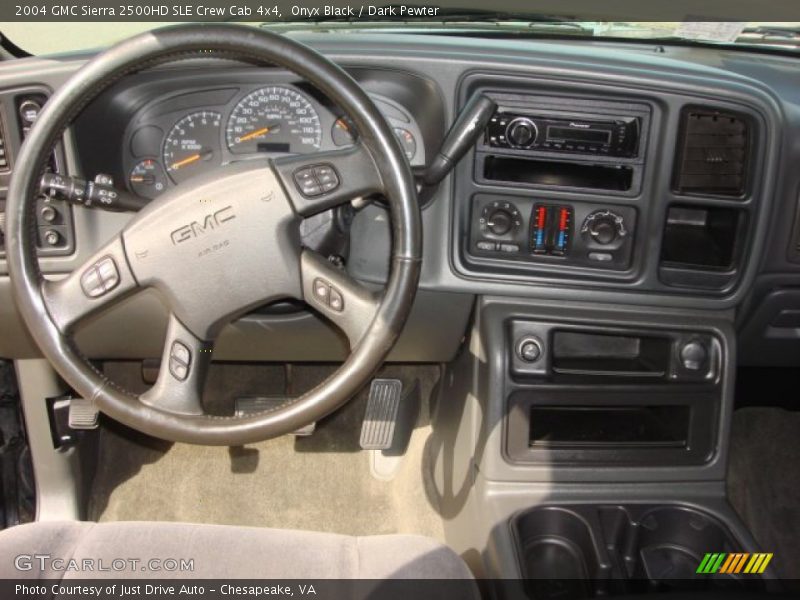 Onyx Black / Dark Pewter 2004 GMC Sierra 2500HD SLE Crew Cab 4x4