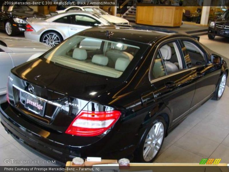 Black / Almond/Mocha 2009 Mercedes-Benz C 300 4Matic Sport