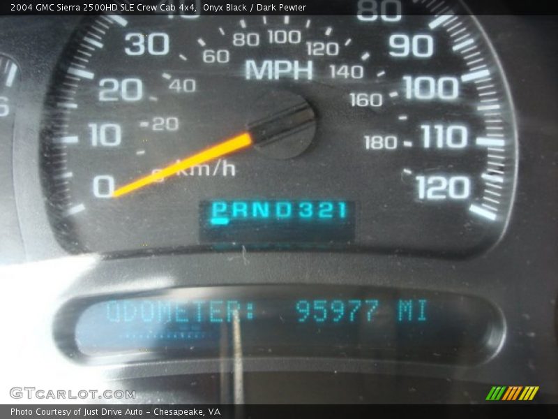 Onyx Black / Dark Pewter 2004 GMC Sierra 2500HD SLE Crew Cab 4x4