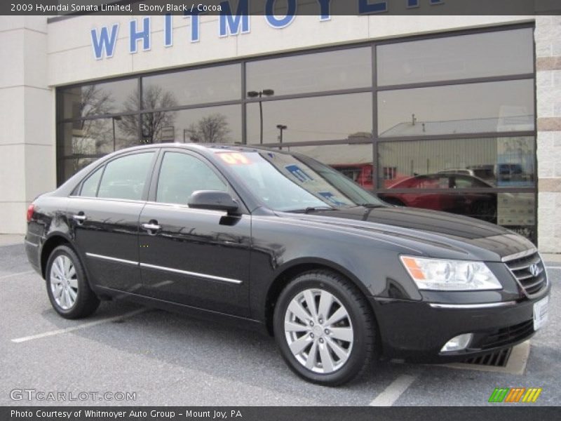 Ebony Black / Cocoa 2009 Hyundai Sonata Limited