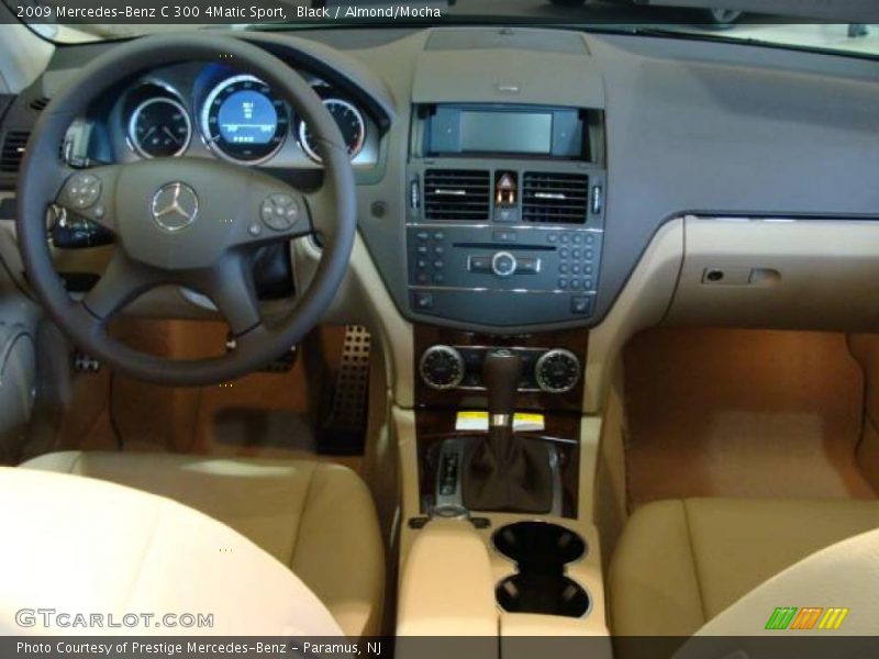 Black / Almond/Mocha 2009 Mercedes-Benz C 300 4Matic Sport