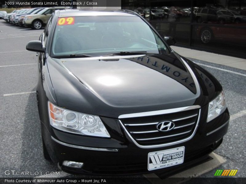 Ebony Black / Cocoa 2009 Hyundai Sonata Limited