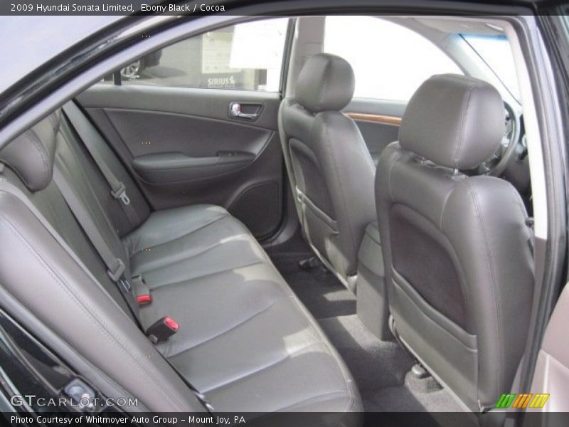 Ebony Black / Cocoa 2009 Hyundai Sonata Limited