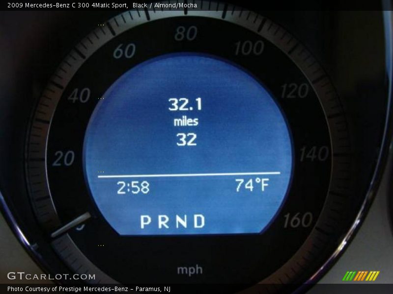 Black / Almond/Mocha 2009 Mercedes-Benz C 300 4Matic Sport