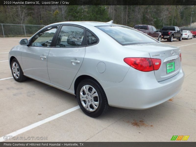 Liquid Silver / Gray 2010 Hyundai Elantra SE