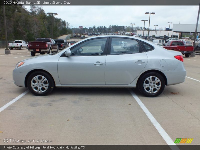 Liquid Silver / Gray 2010 Hyundai Elantra SE