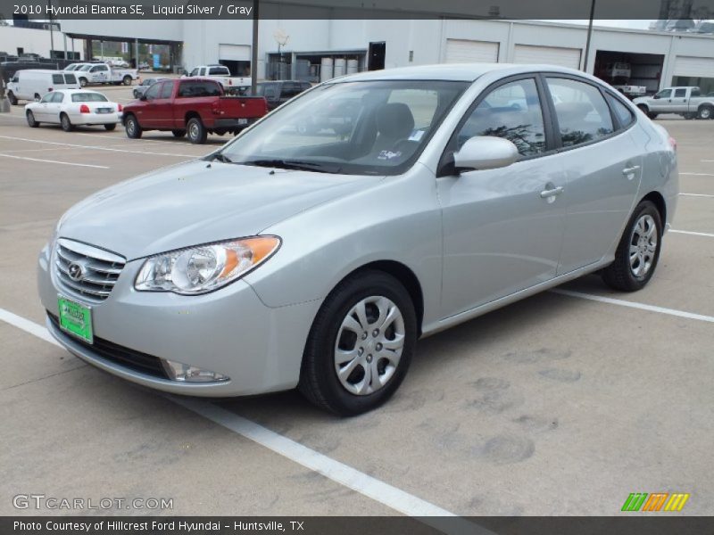 Liquid Silver / Gray 2010 Hyundai Elantra SE