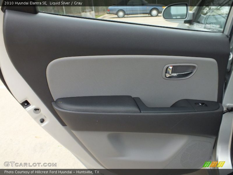 Liquid Silver / Gray 2010 Hyundai Elantra SE