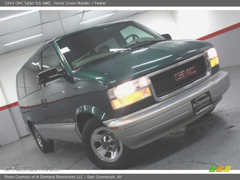 Forest Green Metallic / Pewter 1999 GMC Safari SLE AWD