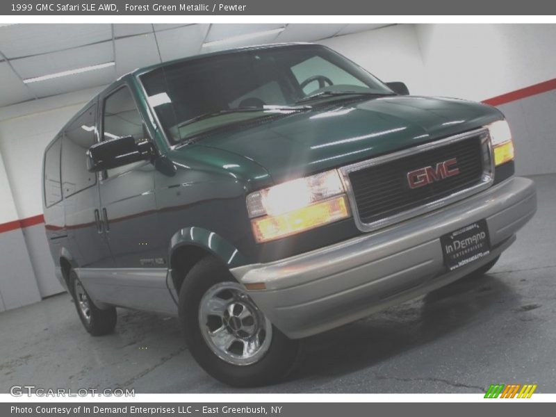 Forest Green Metallic / Pewter 1999 GMC Safari SLE AWD