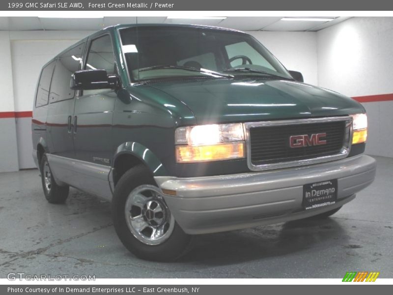 Forest Green Metallic / Pewter 1999 GMC Safari SLE AWD