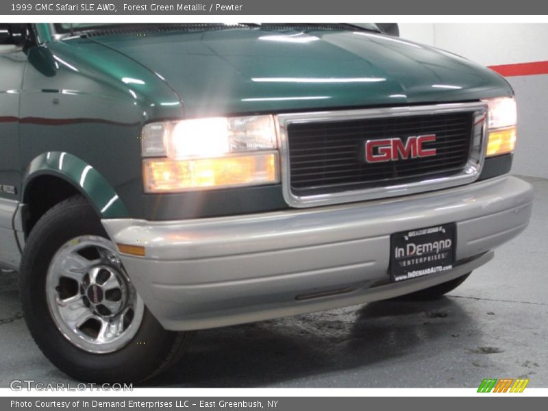 Forest Green Metallic / Pewter 1999 GMC Safari SLE AWD