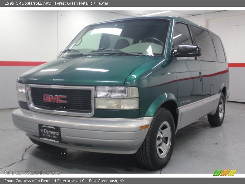 Forest Green Metallic / Pewter 1999 GMC Safari SLE AWD