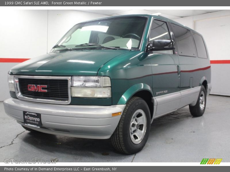 Forest Green Metallic / Pewter 1999 GMC Safari SLE AWD