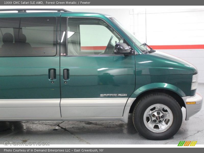 Forest Green Metallic / Pewter 1999 GMC Safari SLE AWD
