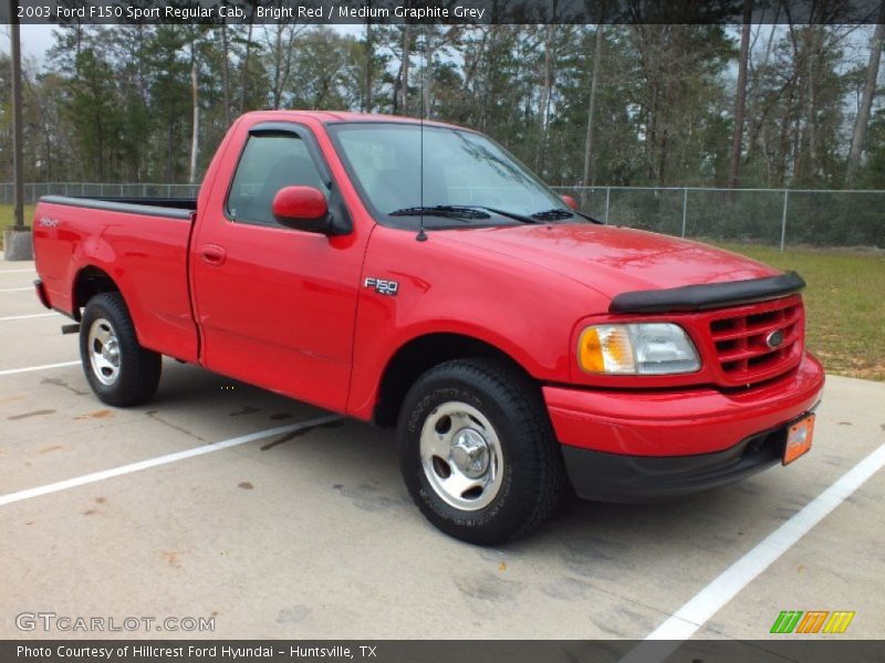 Bright Red / Medium Graphite Grey 2003 Ford F150 Sport Regular Cab
