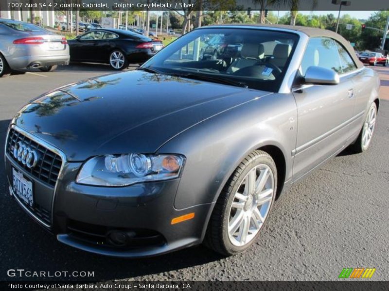 Dolphin Grey Metallic / Silver 2007 Audi S4 4.2 quattro Cabriolet