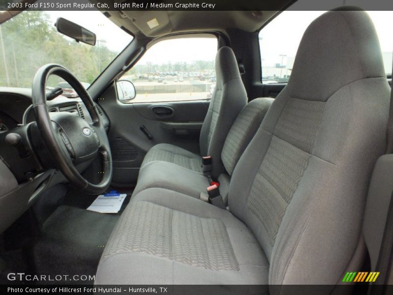 Bright Red / Medium Graphite Grey 2003 Ford F150 Sport Regular Cab