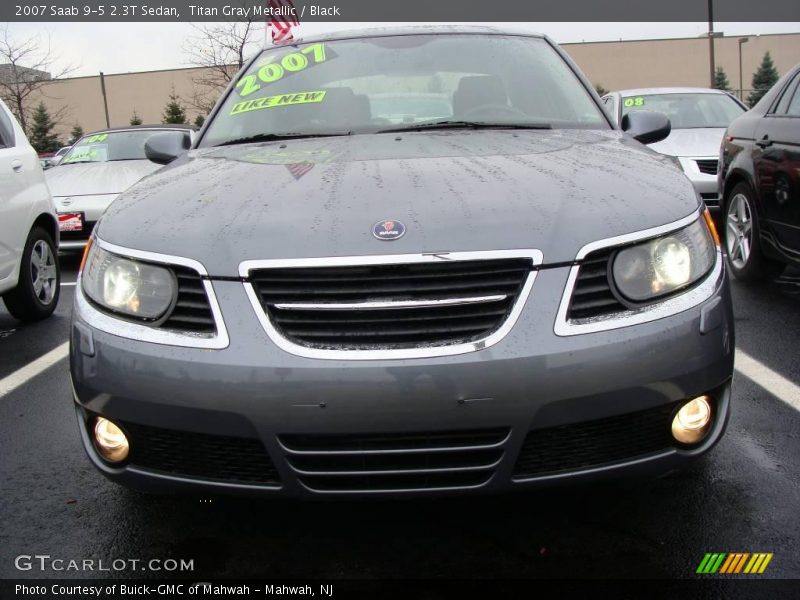 Titan Gray Metallic / Black 2007 Saab 9-5 2.3T Sedan