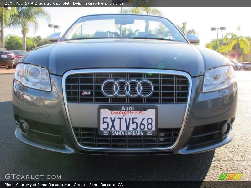 Dolphin Grey Metallic / Silver 2007 Audi S4 4.2 quattro Cabriolet