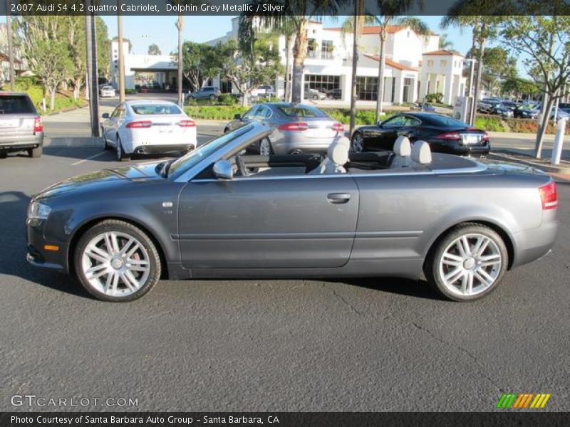 Dolphin Grey Metallic / Silver 2007 Audi S4 4.2 quattro Cabriolet