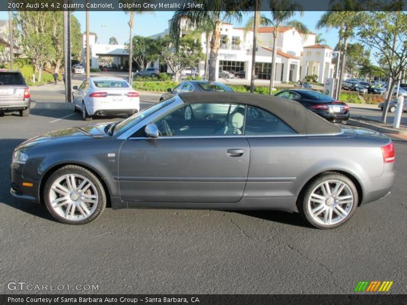 Dolphin Grey Metallic / Silver 2007 Audi S4 4.2 quattro Cabriolet