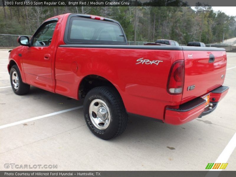 Bright Red / Medium Graphite Grey 2003 Ford F150 Sport Regular Cab