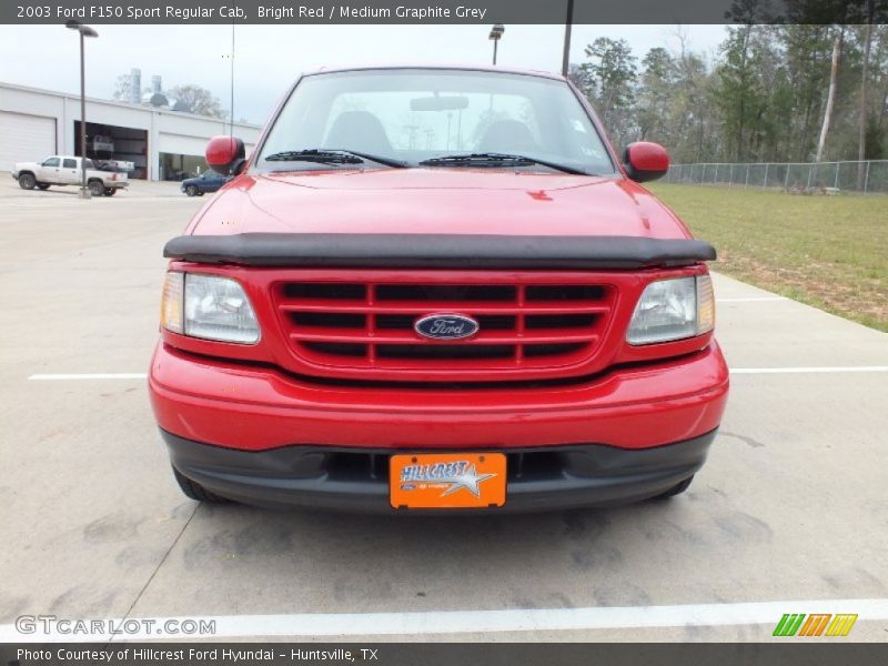 Bright Red / Medium Graphite Grey 2003 Ford F150 Sport Regular Cab