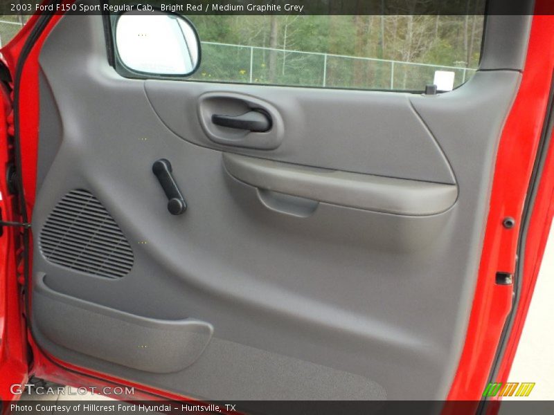 Bright Red / Medium Graphite Grey 2003 Ford F150 Sport Regular Cab