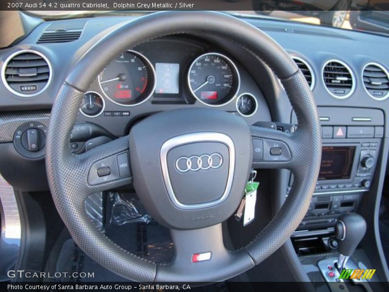 Dolphin Grey Metallic / Silver 2007 Audi S4 4.2 quattro Cabriolet