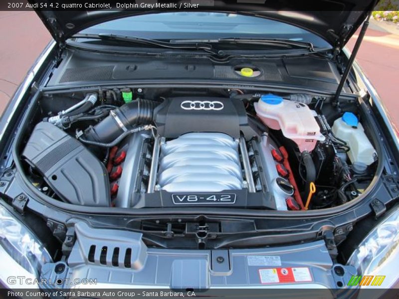Dolphin Grey Metallic / Silver 2007 Audi S4 4.2 quattro Cabriolet