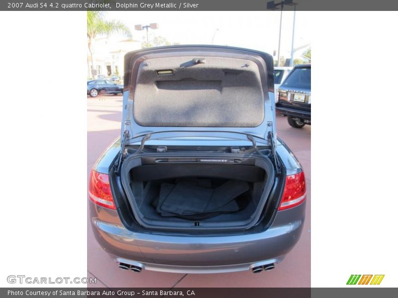 Dolphin Grey Metallic / Silver 2007 Audi S4 4.2 quattro Cabriolet