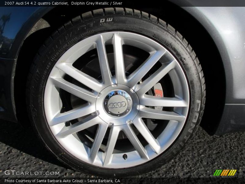 Dolphin Grey Metallic / Silver 2007 Audi S4 4.2 quattro Cabriolet